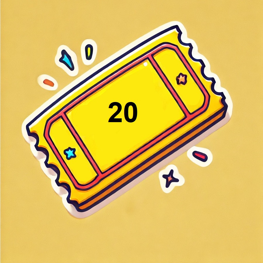 20 Giveaway Entries