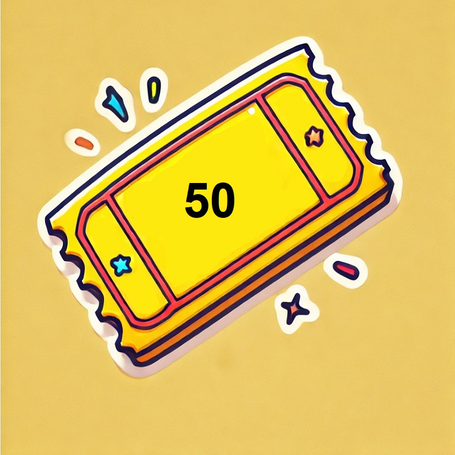 50 Giveaway Entries